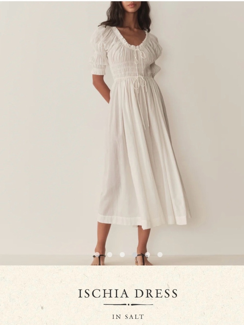 Doen Dress Cream Flowy Designer Small Adjustable